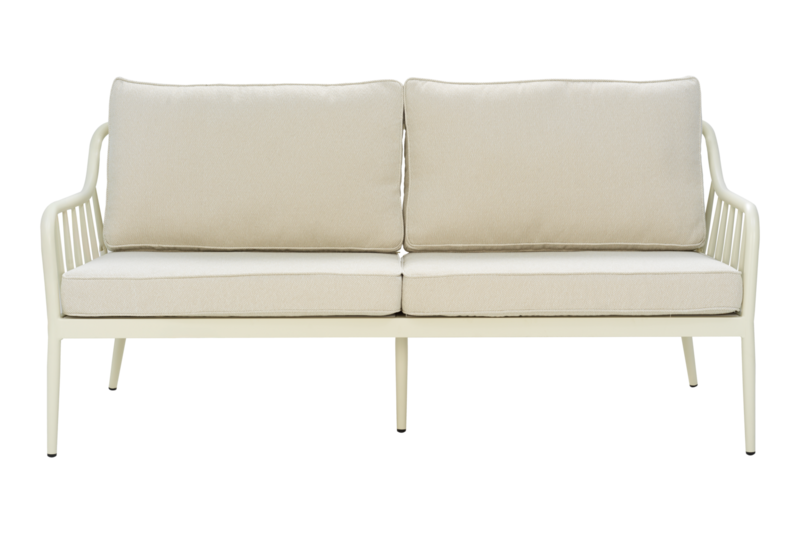 Coleville 2,5-seater sofa Pearl White/Dot Beige