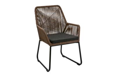 Midway armchair Natural colored/black
