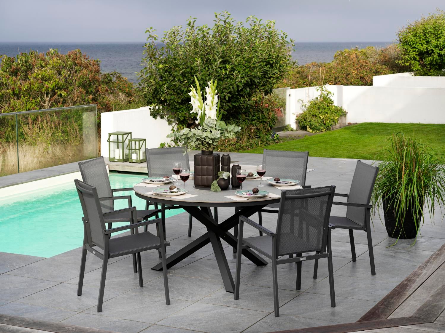 Kenora dining table Anthracite/Grey