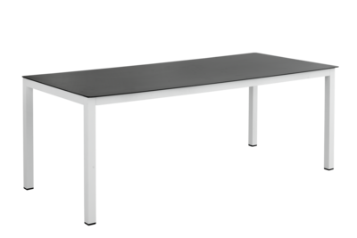 Rana dining table White/black