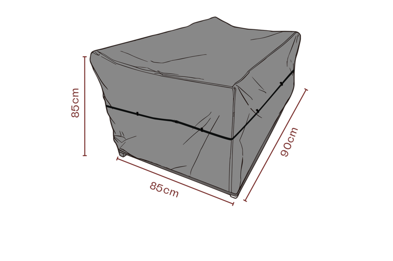 Furniture cover armchair Black