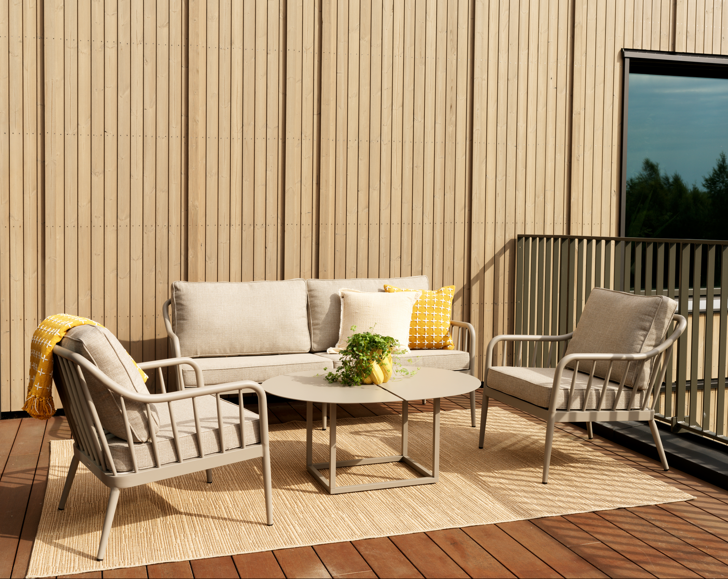 Coleville 2,5-seater sofa Khaki/Burlap Beige