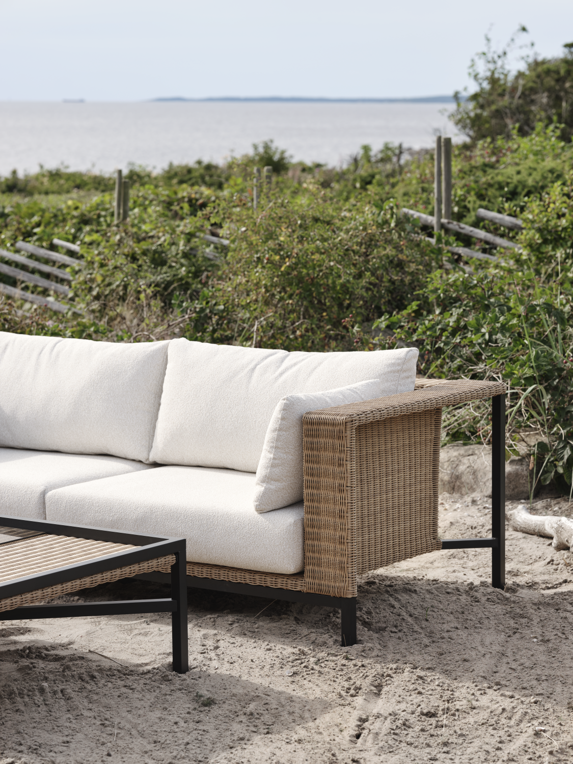 Shell 2,5-seater sofa Rustic/Teddy Rice