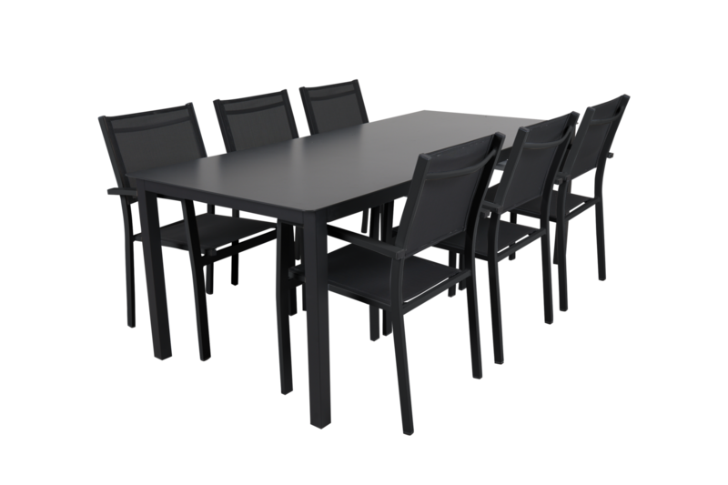 Rana dining table Black/black