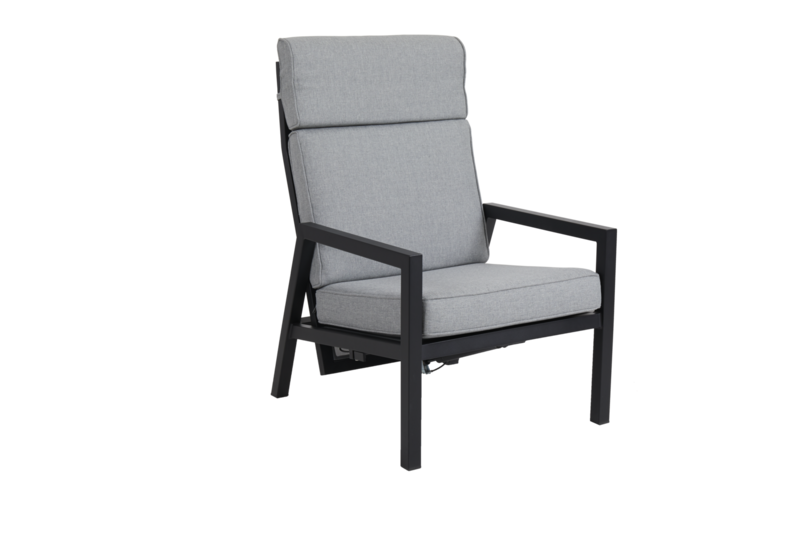 Belfort position armchair Black/Pearl Grey