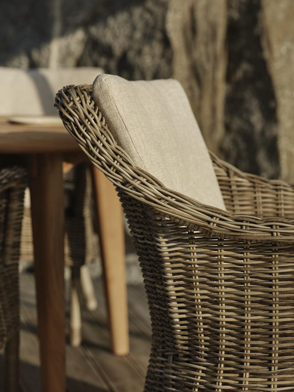 Lenora armchair Rustic/Sand