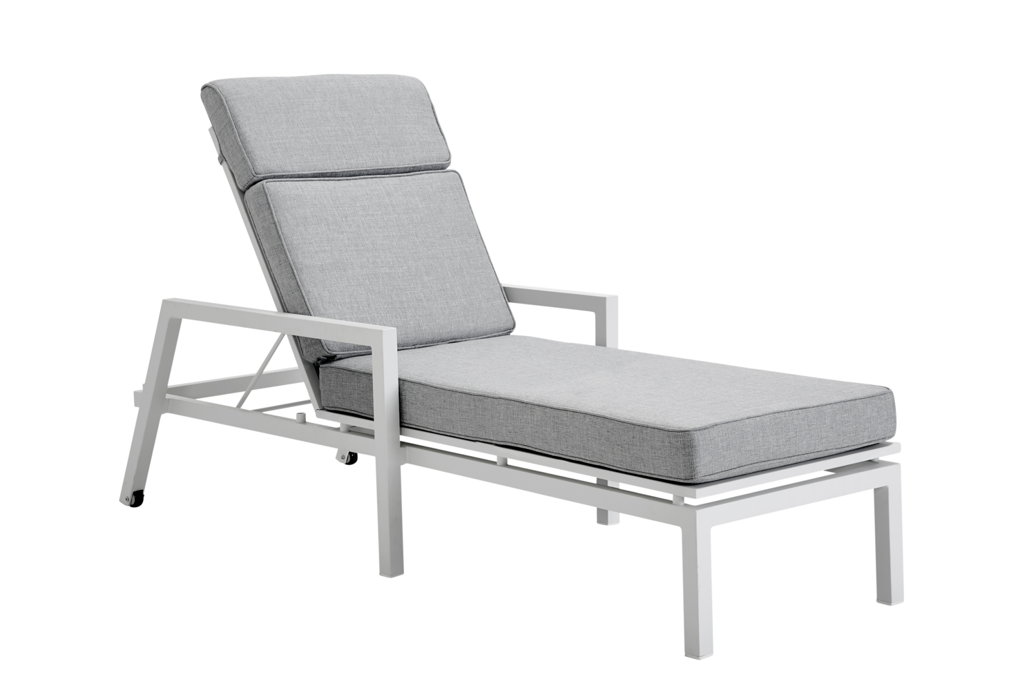 Belfort lounger White/Pearl grey