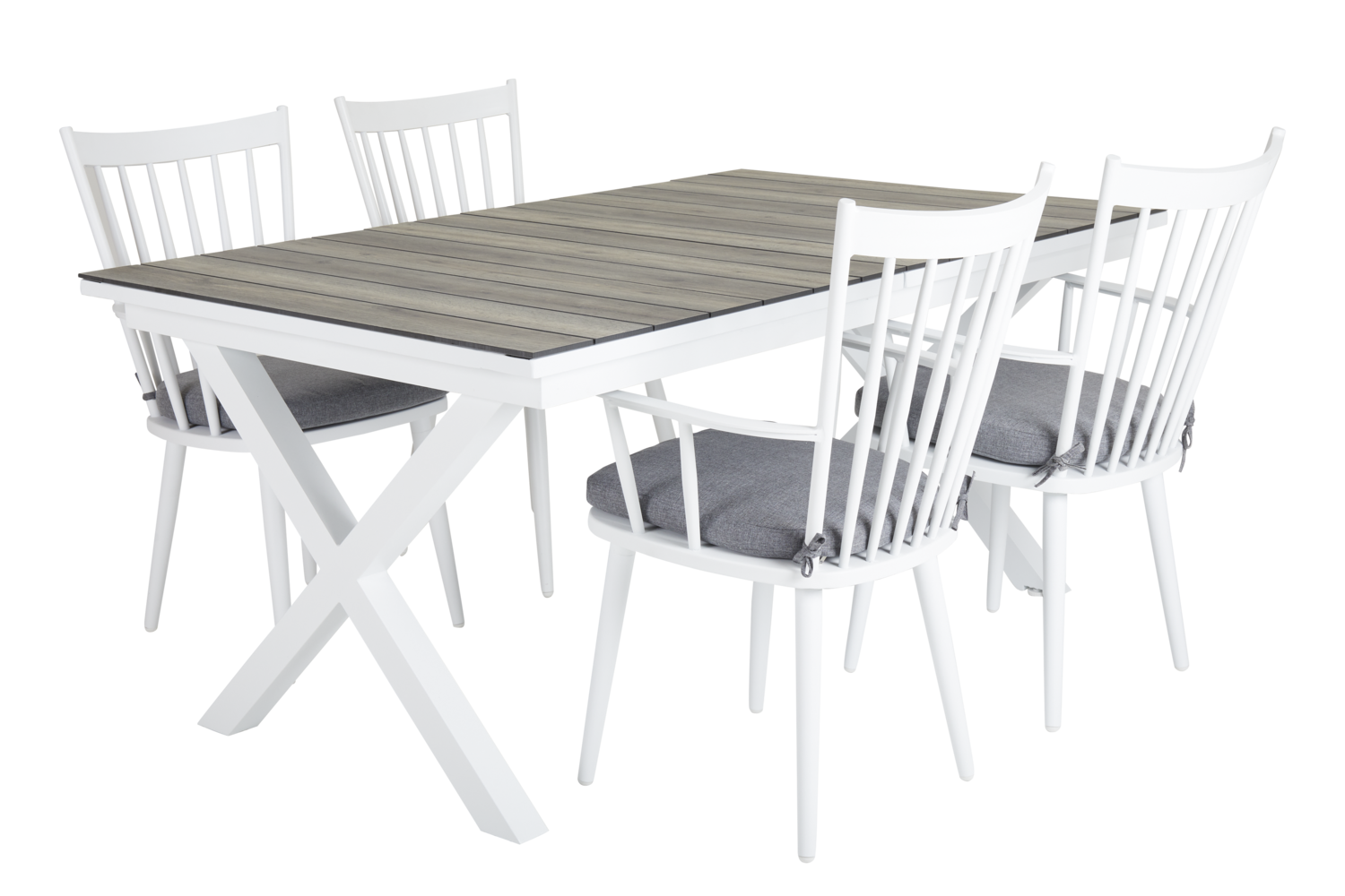 Hillmond dining table White/Natural wood
