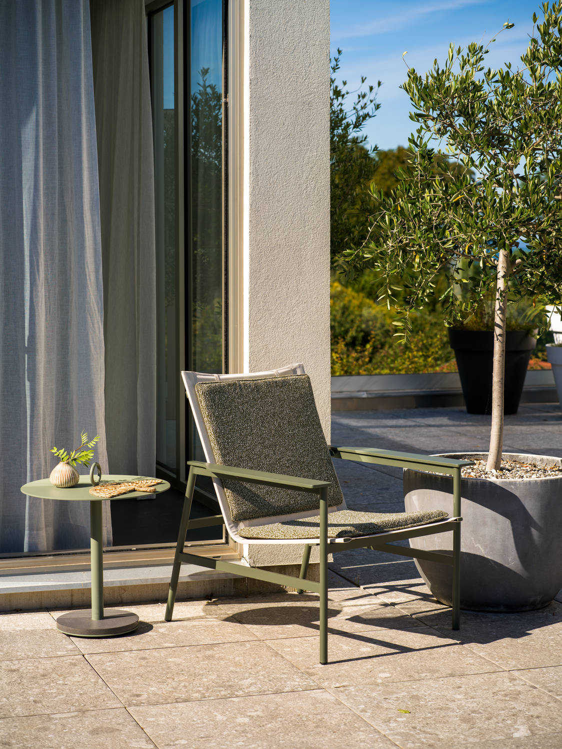 Soro lounge chair Nordic Green/Teddy Verde