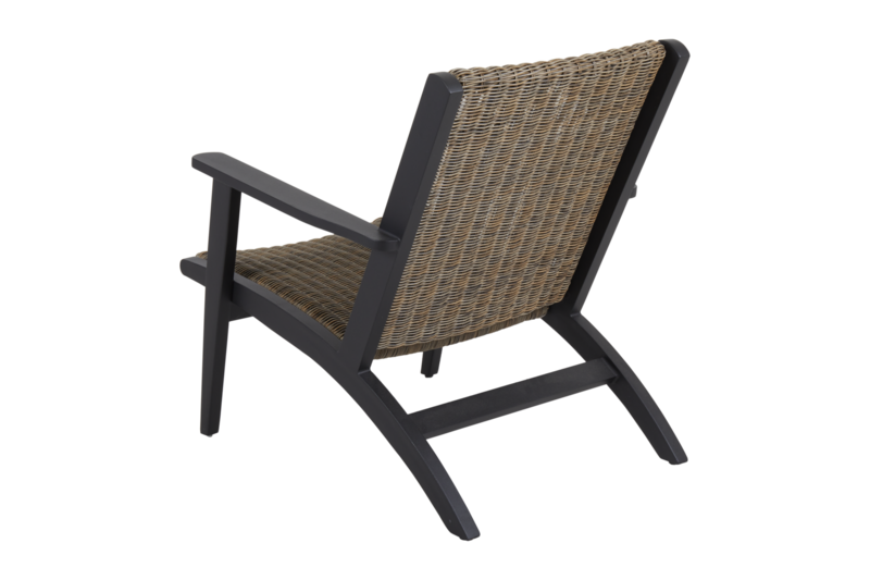 Kira lounge chair Black/rustic