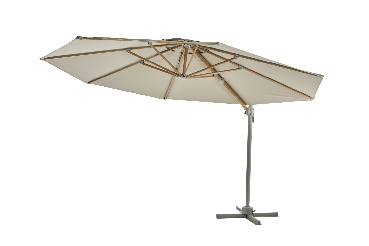 Luzzi hanging parasol Khaki/Light Grey