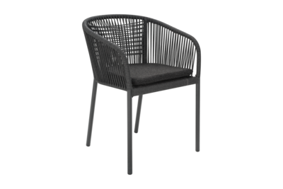 Delta armchair Anthracite/Teddy Black