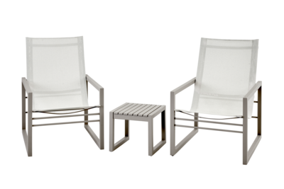 Vevi lounge chair Khaki/white