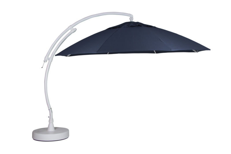 Easy Sun hanging parasol White/blue