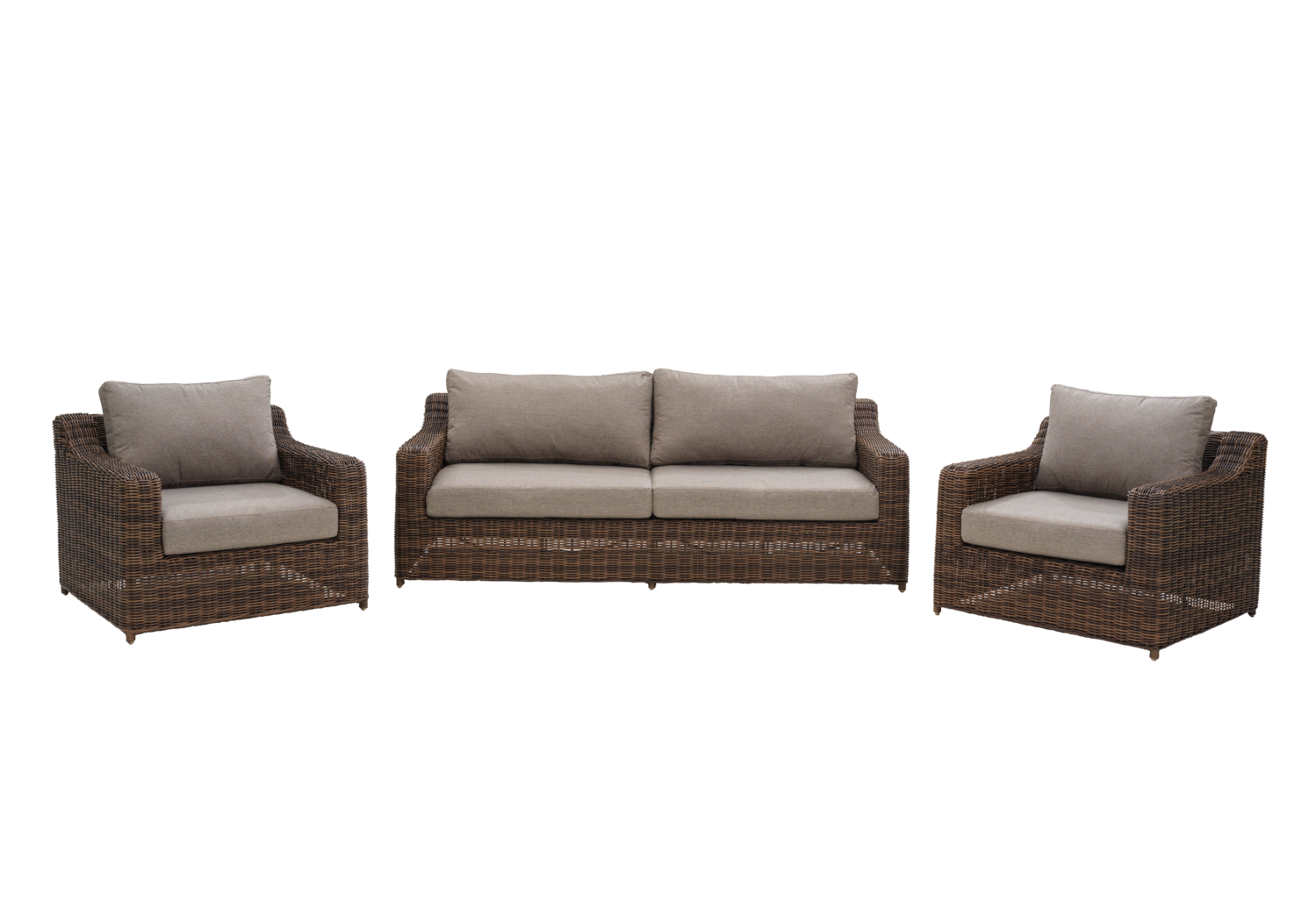 Glendon 2,5-seater sofa Dark Brown/Soft Moose