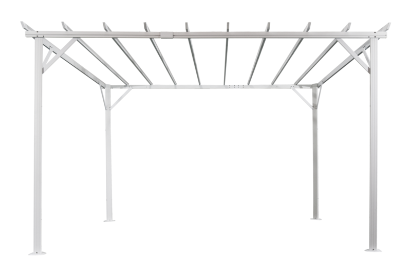 Piode pergola White/grey