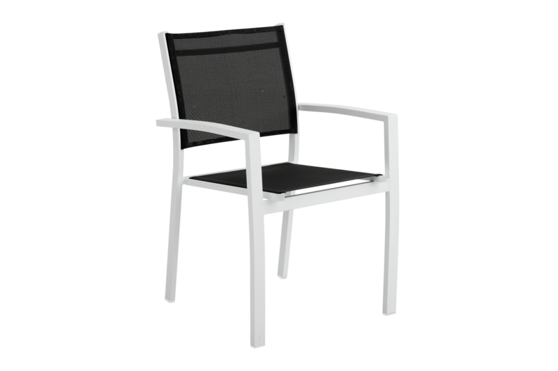 Rana armchair White/black