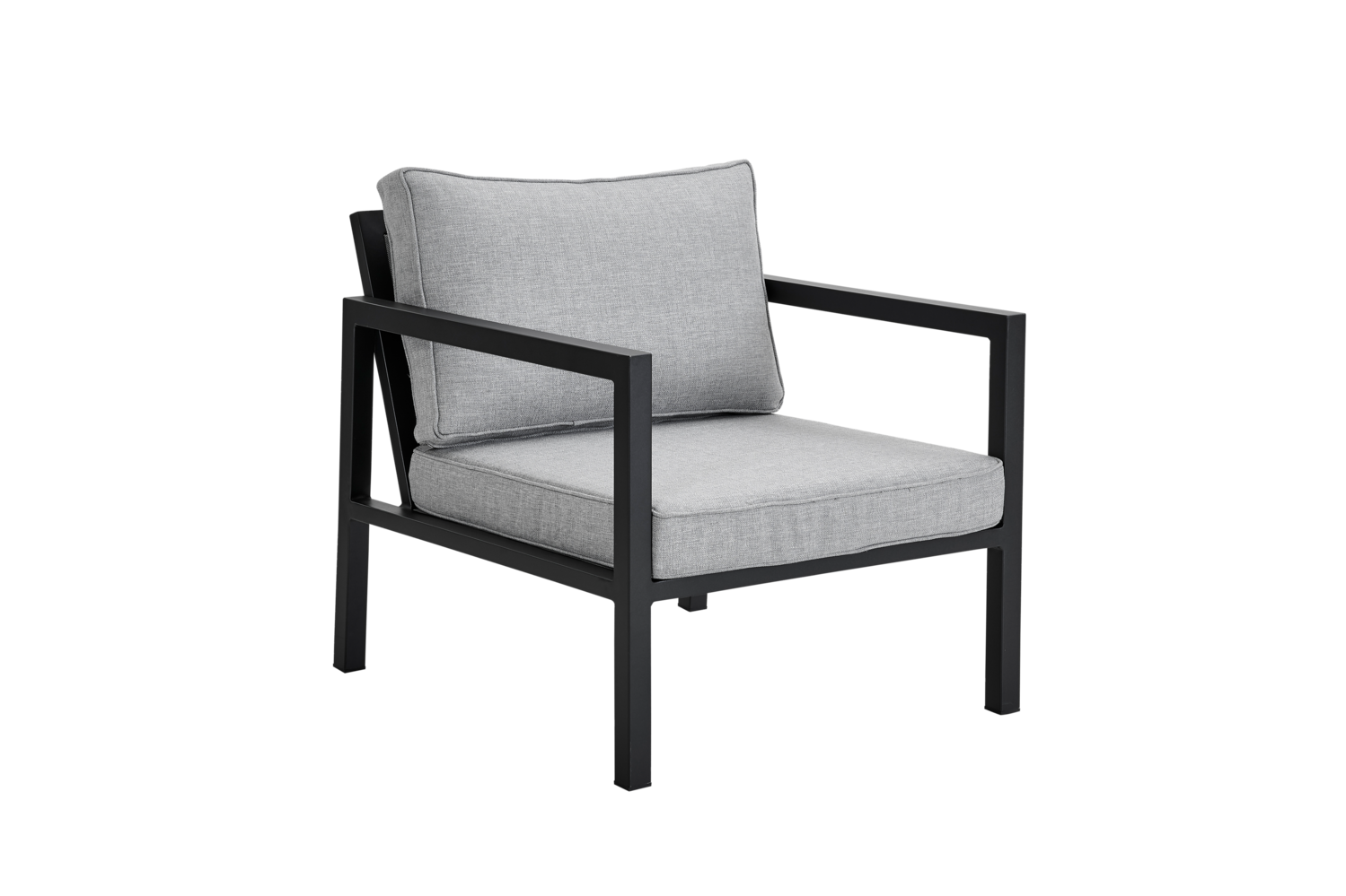 Belfort armchair Black/Pearl Grey