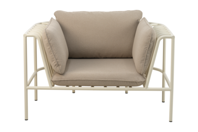 Collier armchair Pearl White/Teddy Beige