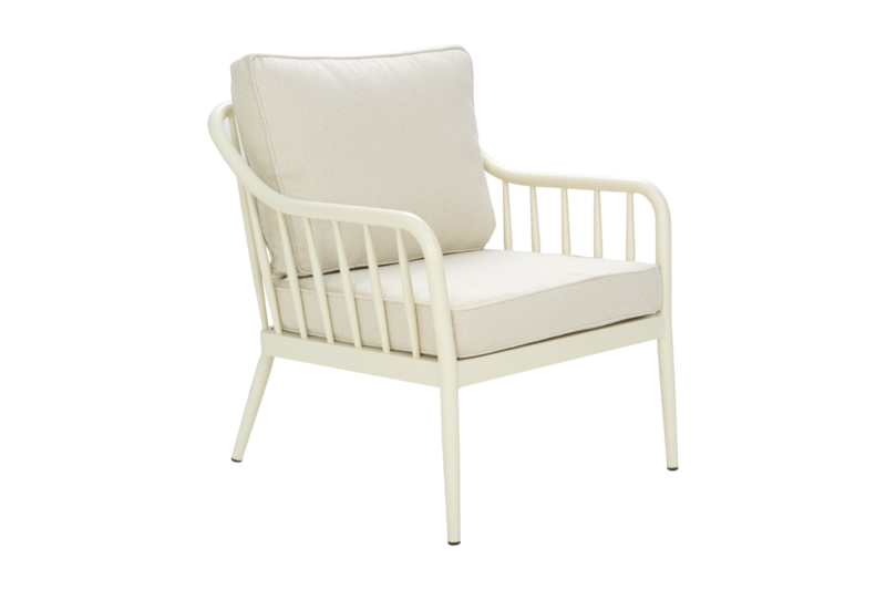 Coleville armchair Pearl White/Dot Beige