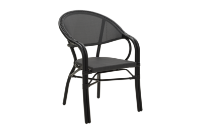 Parterre armchair Black/black