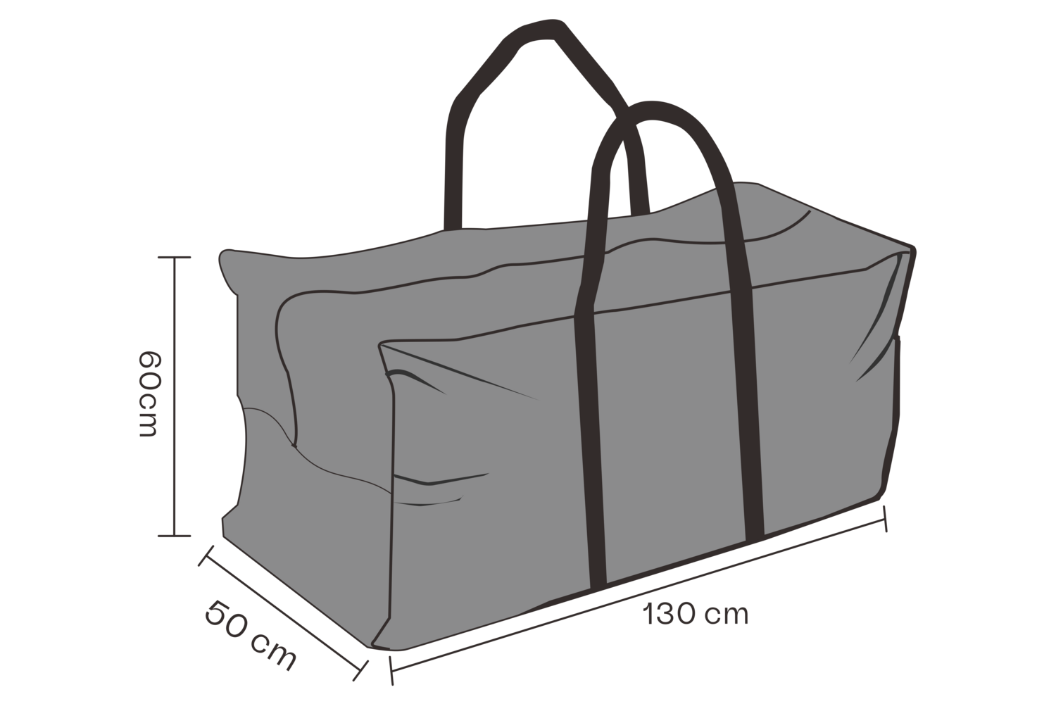 Furniture cover cushion bag Black - Waterrepellant