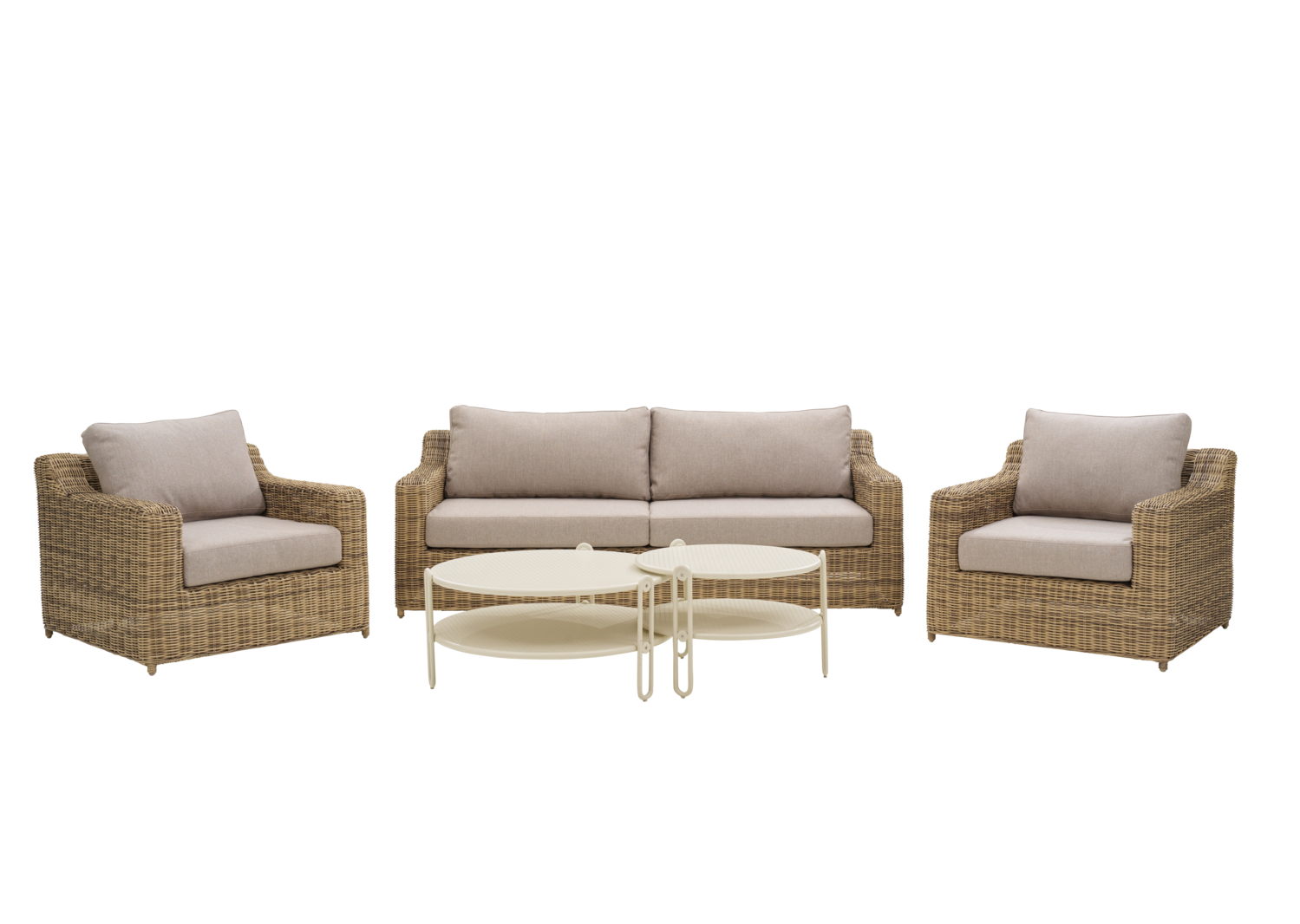 Blixt coffee table Pearl white