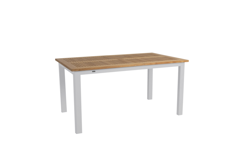 Lyon dining table Light Grey/Teak