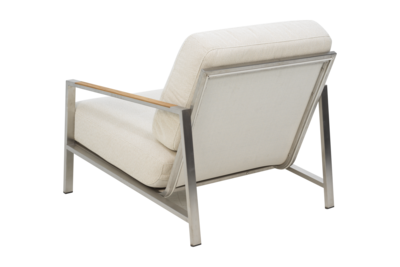 Naos armchair Stainless Steel/Dot Beige