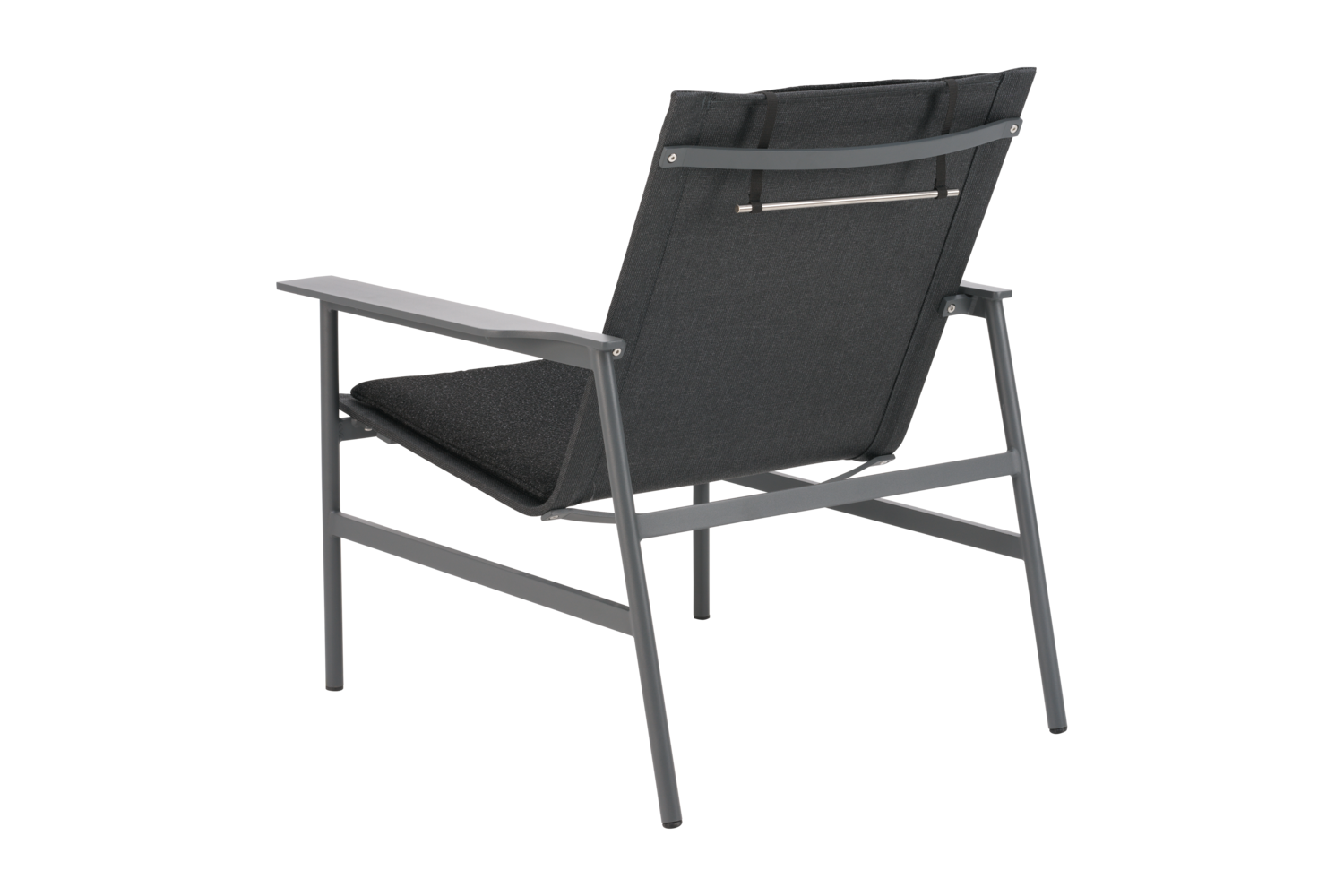 Soro lounge chair Anthracite/Teddy Black