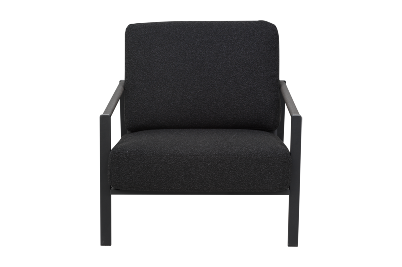 Lyra armchair Black/Teddy Black