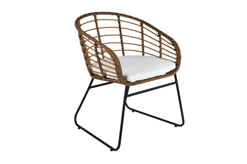 Covelo dining chair Natural colored/black
