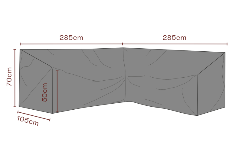 Cover corner sofa Black - Breathable