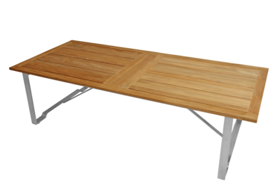 Gotland coffee table Silver/teak
