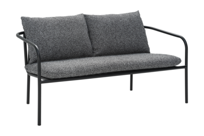 Bendt 2-seater sofa Black/Teddy Ant