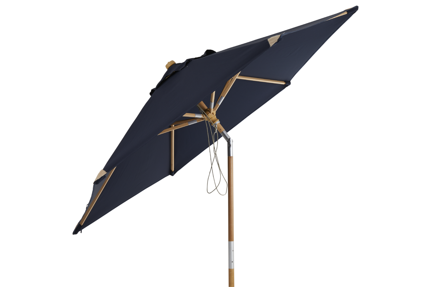 Trieste parasol Nature/Navyblue