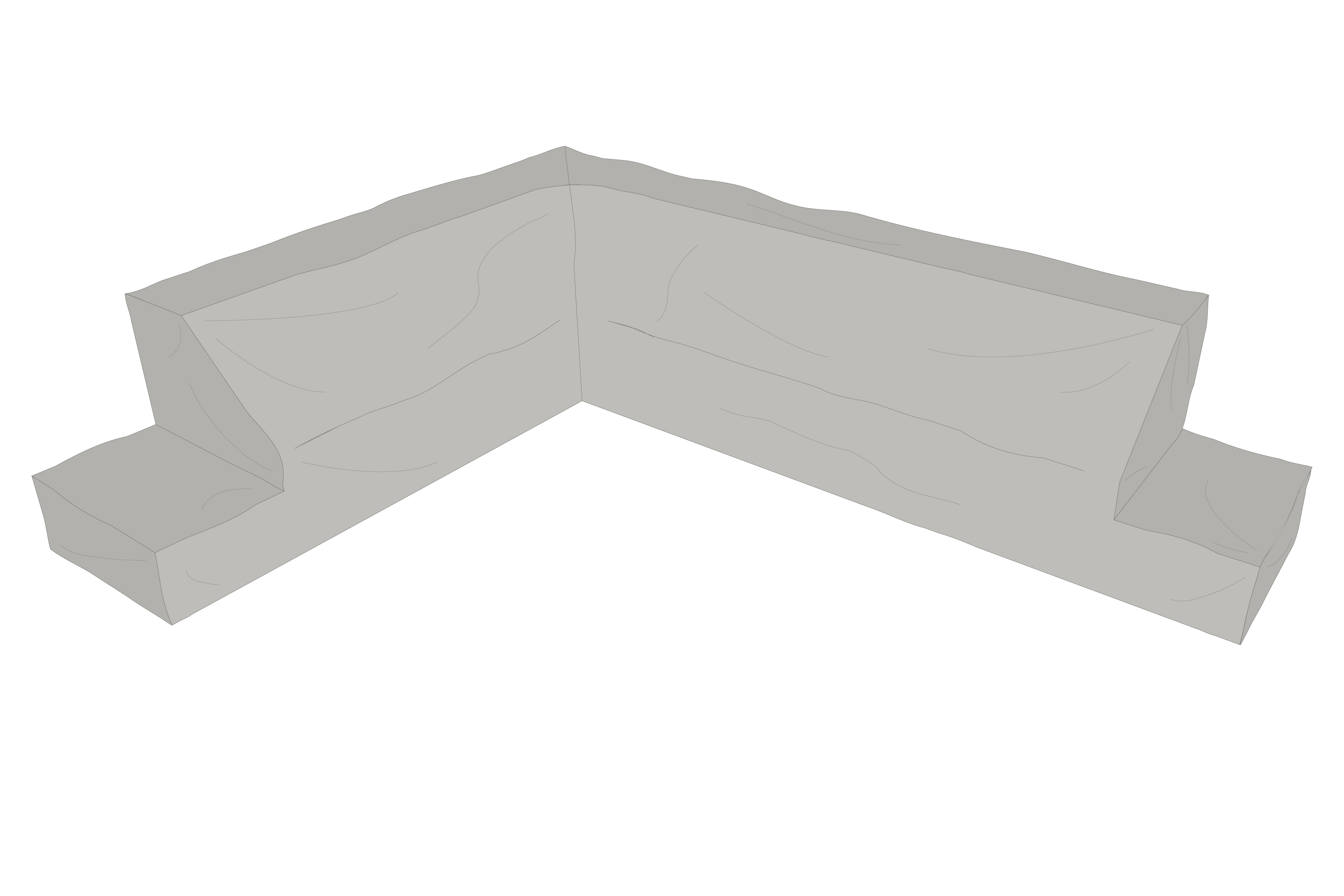 Furniture cover corner sofa Grey - Waterrepellant