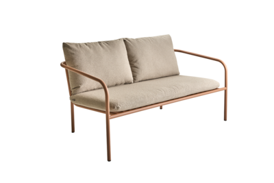 Bendt 2-seater sofa Peach/Teddy Beige