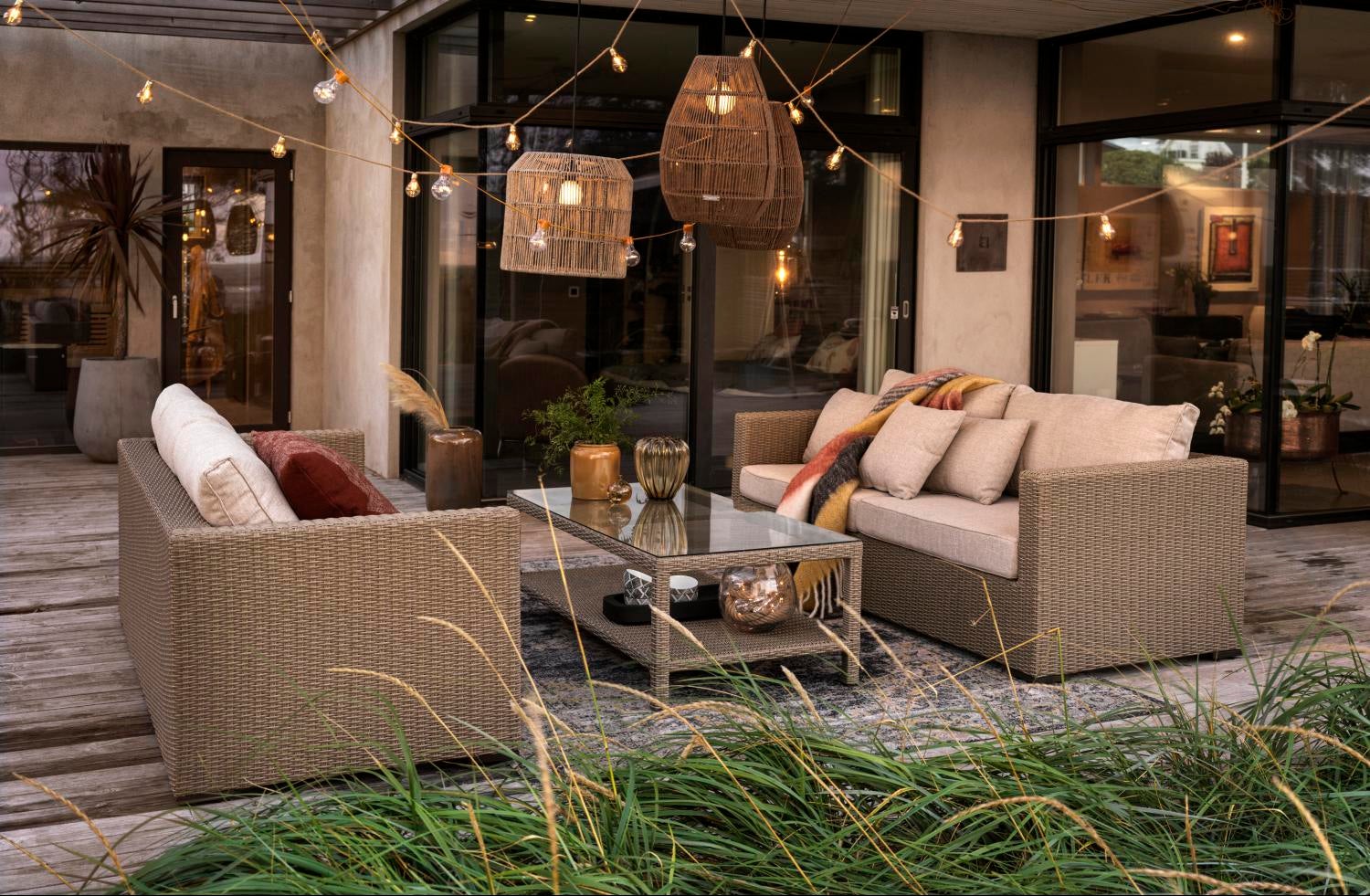 Funkia 3-seater sofa Beige/Sand