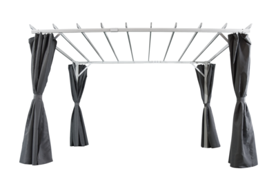 Piode pergola White/grey