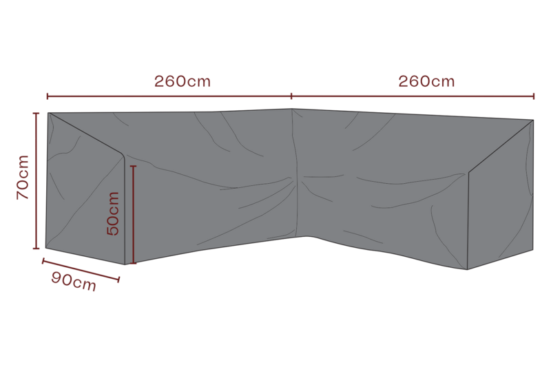 Cover corner sofa Black - Breathable