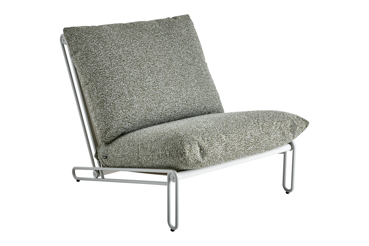 Blixt lounge chair Light Grey/Teddy Verde
