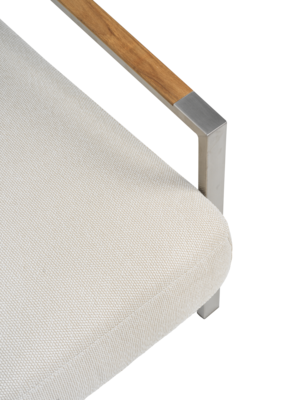 Naos armchair Stainless Steel/Dot Beige