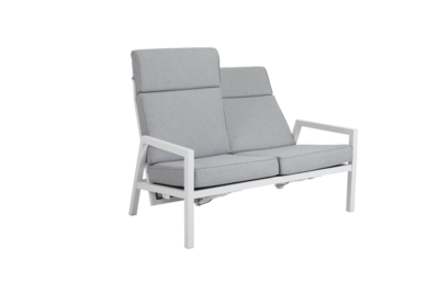 Belfort 2-seater sofa White/Pearl grey