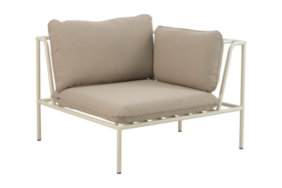 Collier corner Pearl White/Teddy Beige