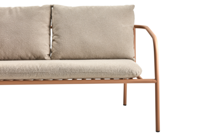 Bendt 2-seater sofa Peach/Teddy Beige