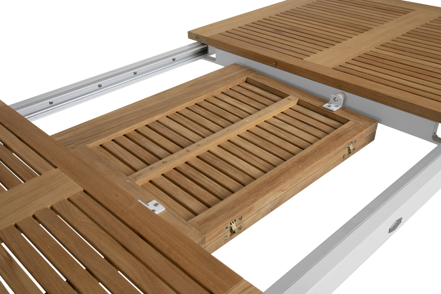 Lyon dining table White/teak