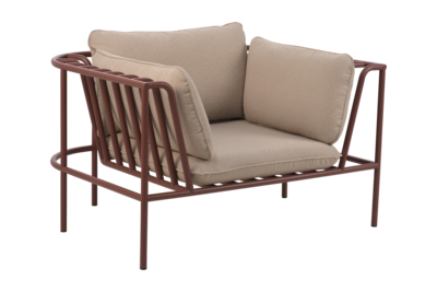 Collier armchair Zin Red/Teddy Beige