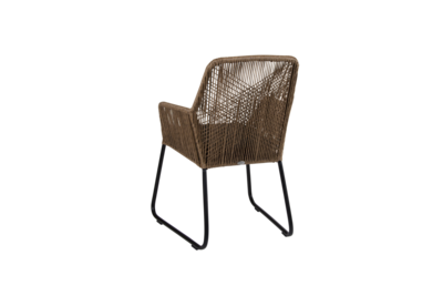 Midway armchair Natural colored/black