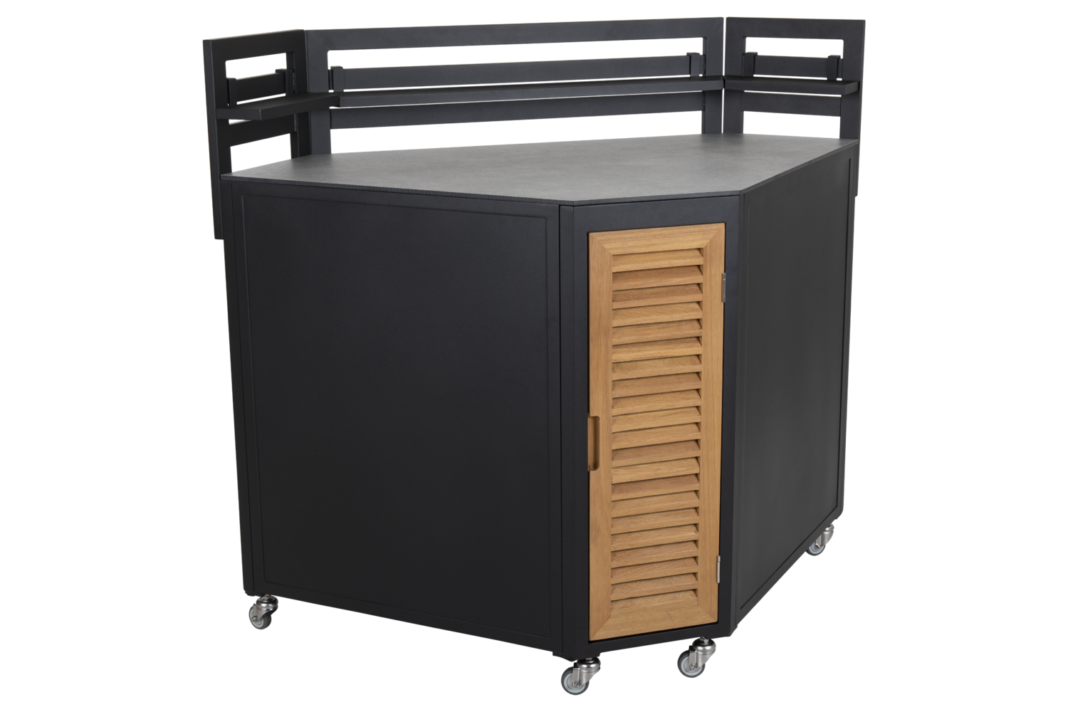 Fornax outdoor Kitchen Black/teak
